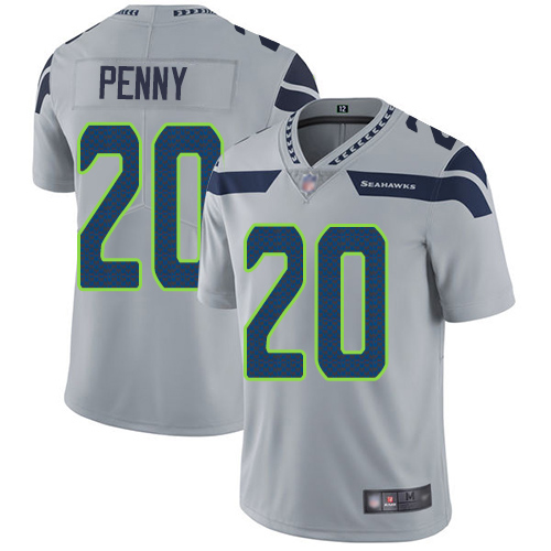 Seattle Seahawks Limited Grey Men Rashaad Penny Alternate Jersey NFL Football #20 Vapor Untouchable->seattle seahawks->NFL Jersey